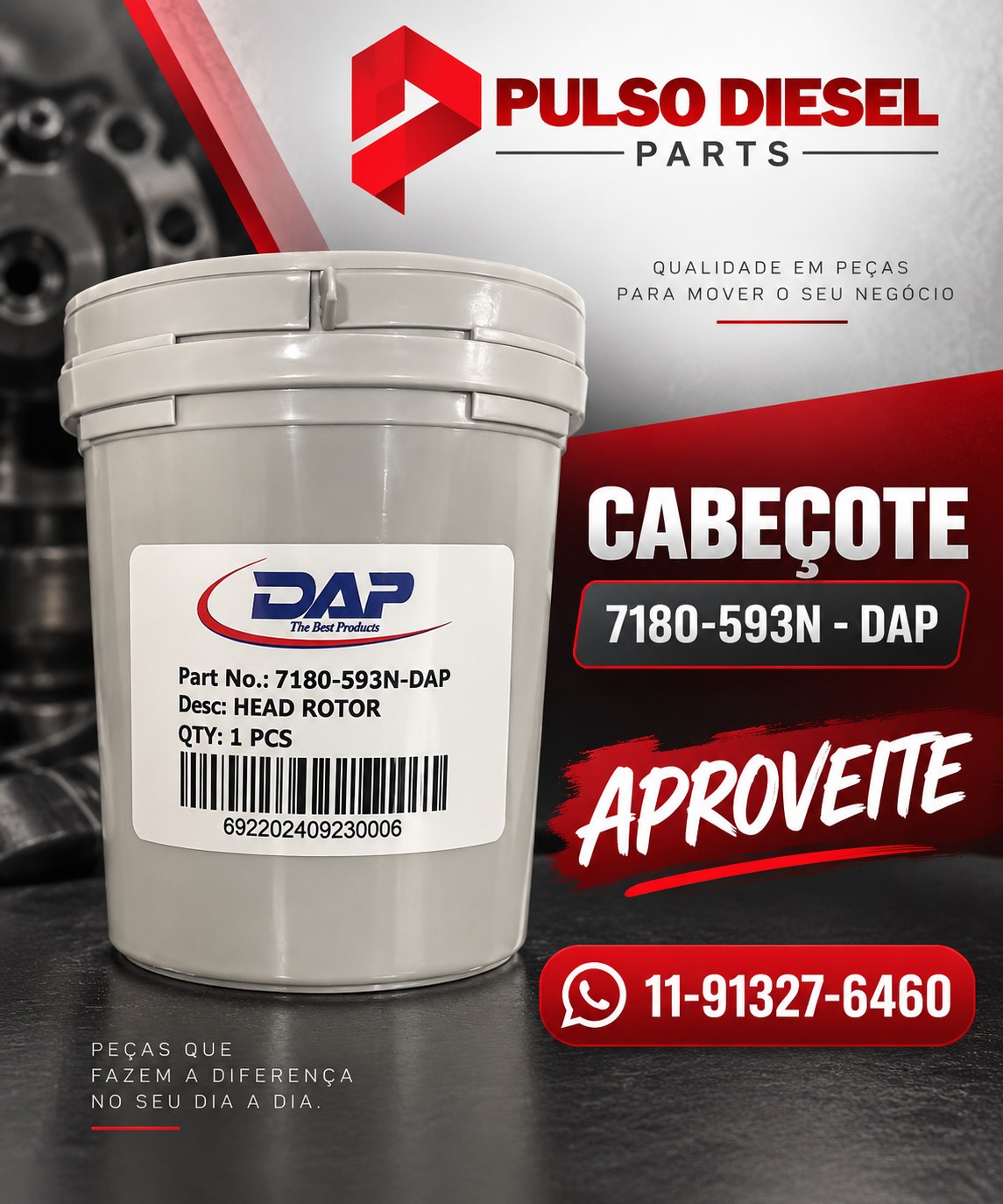 Cabeçote DAP 7180-593N